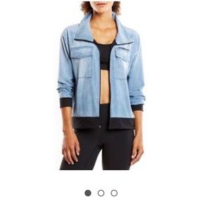 Lucy Light indigo trucker women’s jacket athletic